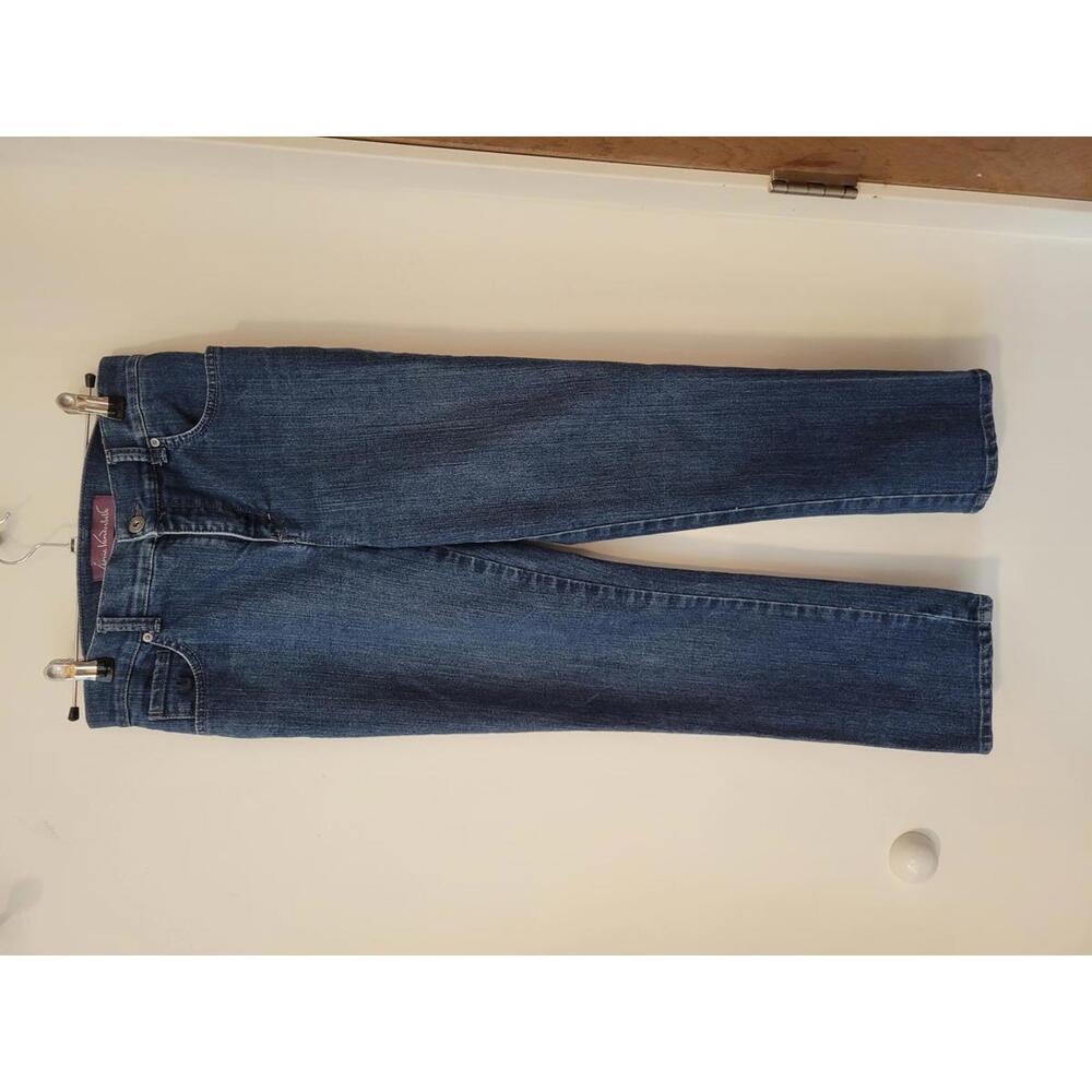 Classic Blue Denim Jeans with Straight Leg Fit